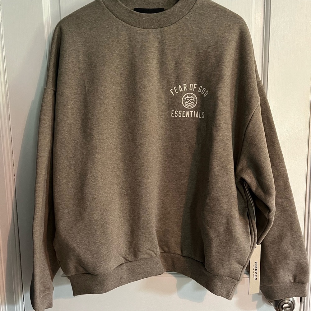 Fear of God Gray Crewneck Sweater Classic Style
